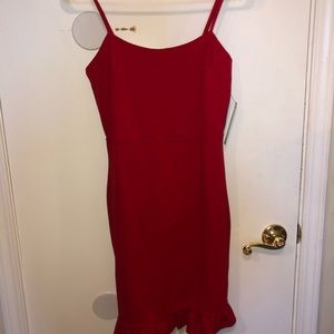 spoonful of sass red bodycon mini dress
